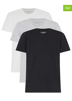 Tommy Hilfiger Underwear Koszulki (3 szt.) w kolorze jasnoszarym, białym i czarnym ze sklepu Limango Polska w kategorii T-shirty męskie - zdjęcie 167697775