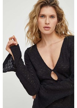 Résumé bluzka damska kolor czarny gładka ze sklepu ANSWEAR.com w kategorii Bluzki damskie - zdjęcie 167705729