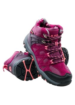 Buty trekingowe Hi-Tec Kaori Mid Wp Jr 92800210839 różowe ze sklepu ButyModne.pl w kategorii Buty trekkingowe dziecięce - zdjęcie 167707347