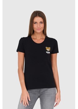 MOSCHINO Czarny t-shirt, Wybierz rozmiar M ze sklepu outfit.pl w kategorii Bluzki damskie - zdjęcie 167714747