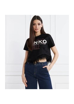 Pinko T-shirt | Cropped Fit ze sklepu Gomez Fashion Store w kategorii Bluzki damskie - zdjęcie 167720698