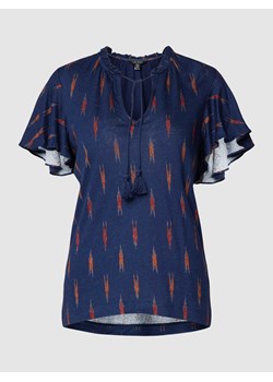 Bluzka z mieszanki lnu ze wzorem na całej powierzchni model ‘YOHANNIS’ ze sklepu Peek&Cloppenburg  w kategorii Bluzki damskie - zdjęcie 167731806
