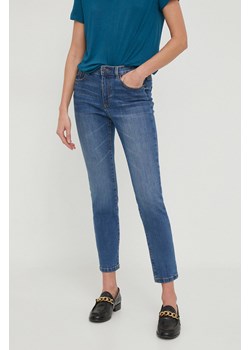 Sisley jeansy damskie kolor niebieski ze sklepu ANSWEAR.com w kategorii Jeansy damskie - zdjęcie 167734436