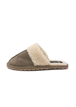 billowy Skórzane kapcie w kolorze khaki ze sklepu Limango Polska w kategorii Kapcie damskie - zdjęcie 167735018