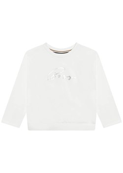 Hugo Boss Kids Koszulka w kolorze białym ze sklepu Limango Polska w kategorii Bluzki dziewczęce - zdjęcie 167735185