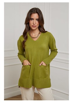 Soft Cashmere Sweter w kolorze oliwkowym ze sklepu Limango Polska w kategorii Swetry damskie - zdjęcie 167735307