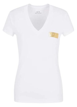 t-shirt damski armani exchange 6ryt46 yjc7z biały ze sklepu Royal Shop w kategorii Bluzki damskie - zdjęcie 167735515