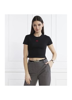 HUGO T-shirt Deluisa_1 | Cropped Fit ze sklepu Gomez Fashion Store w kategorii Bluzki damskie - zdjęcie 167736887