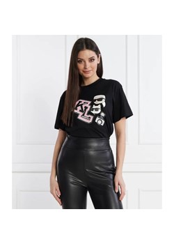 Karl Lagerfeld T-shirt ikonik varsity | Oversize fit ze sklepu Gomez Fashion Store w kategorii Bluzki damskie - zdjęcie 167736895