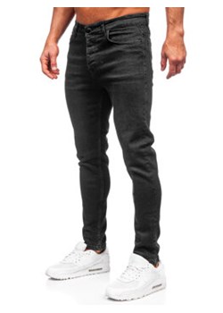 Czarne spodnie jeansowe męskie slim fit Denley 6131 ze sklepu Denley w kategorii Jeansy męskie - zdjęcie 167739628