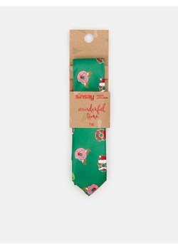 Sinsay - Krawat - zielony ze sklepu Sinsay w kategorii Krawaty - zdjęcie 167740007