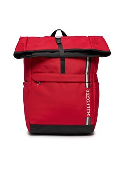 Plecak Tommy Hilfiger Th Monotype Rolltop Backpack AM0AM11792 Czerwony ze sklepu eobuwie.pl w kategorii Plecaki - zdjęcie 167741167