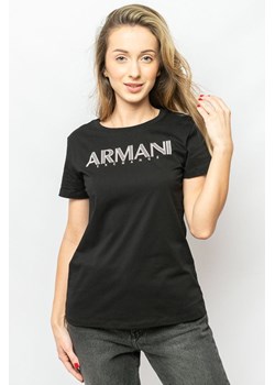 t-shirt damski armani exchange 6ryt29 yjg3z czarny ze sklepu Royal Shop w kategorii Bluzki damskie - zdjęcie 167741415