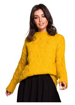 Be Wear Sweter w kolorze musztardowym ze sklepu Limango Polska w kategorii Swetry damskie - zdjęcie 167742179