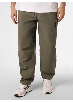 Calvin Klein Jeans Spodnie Mężczyźni Bawełna oliwkowy jednolity ze sklepu vangraaf w kategorii Spodnie męskie - zdjęcie 167743537