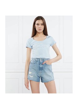 Pepe Jeans London T-shirt | Regular Fit ze sklepu Gomez Fashion Store w kategorii Bluzki damskie - zdjęcie 167743778