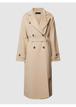 Płaszcz z wiązanym paskiem model ‘AFFETTO’ ze sklepu Peek&Cloppenburg  w kategorii Płaszcze damskie - zdjęcie 167745636