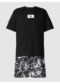 Piżama z nadrukiem z logo model ‘CK 96’ ze sklepu Peek&Cloppenburg  w kategorii Piżamy męskie - zdjęcie 167745736