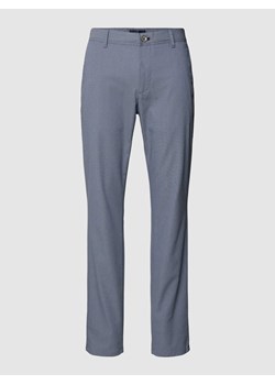 Chinosy o kroju modern fit z fakturowanym wzorem model ‘MATTHEW’ ze sklepu Peek&Cloppenburg  w kategorii Spodnie męskie - zdjęcie 167745788