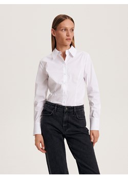 Reserved - Koszula oversize - biały ze sklepu Reserved w kategorii Koszule damskie - zdjęcie 167752428