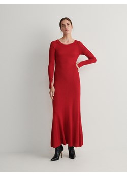Reserved - Sukienka z metalicznym efektem - czerwony ze sklepu Reserved w kategorii Sukienki - zdjęcie 167752716