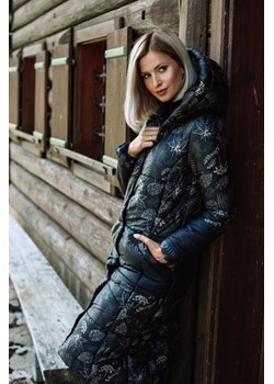 Długi płaszcz zimowy Reykjavik Dark Innocence XS ze sklepu NAOKO w kategorii Płaszcze damskie - zdjęcie 167753995