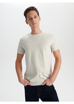 Sinsay - Koszulka - kremowy ze sklepu Sinsay w kategorii T-shirty męskie - zdjęcie 167755638