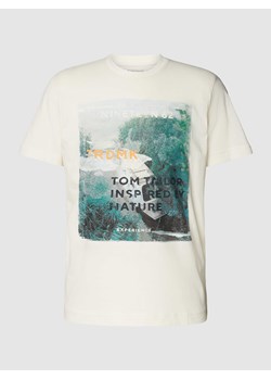 T-shirt z nadrukiem z napisem model ‘photoprint’ ze sklepu Peek&Cloppenburg  w kategorii T-shirty męskie - zdjęcie 167756865