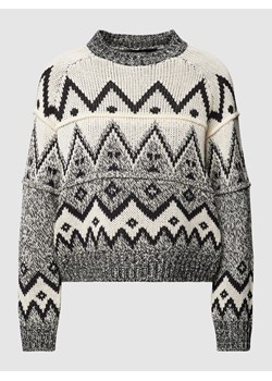 Sweter z dzianiny z prążkowanymi wykończeniami model ‘FROSTY’ ze sklepu Peek&Cloppenburg  w kategorii Swetry damskie - zdjęcie 167756916
