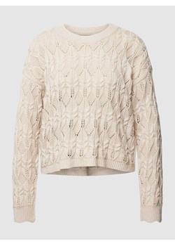 Sweter z dzianiny z fakturowanym wzorem model ‘TILMA’ ze sklepu Peek&Cloppenburg  w kategorii Swetry damskie - zdjęcie 167756948