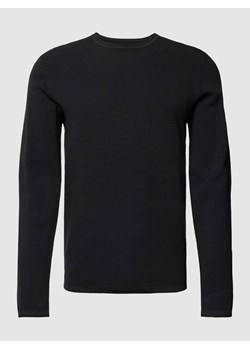 Sweter z dzianiny z fakturowanym wzorem ze sklepu Peek&Cloppenburg  w kategorii Swetry męskie - zdjęcie 167764486