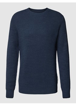 Sweter z dzianiny z okrągłym dekoltem ze sklepu Peek&Cloppenburg  w kategorii Swetry męskie - zdjęcie 167765118