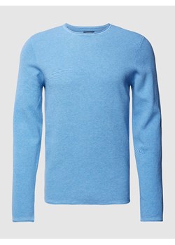Sweter z dzianiny z fakturowanym wzorem ze sklepu Peek&Cloppenburg  w kategorii Swetry męskie - zdjęcie 167765629
