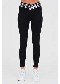 KARL LAGERFELD Czarne legginsy, Wybierz rozmiar L ze sklepu outfit.pl w kategorii Spodnie damskie - zdjęcie 167766285