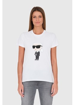 KARL LAGERFELD Biały t-shirt Karl, Wybierz rozmiar XS ze sklepu outfit.pl w kategorii Bluzki damskie - zdjęcie 167766296
