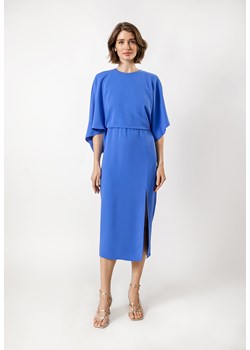 Niebieska sukienka z kimonowymi rękawami ze sklepu Molton w kategorii Sukienki - zdjęcie 167768569