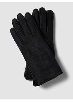 Rękawiczki z ozdobnymi szwami ze sklepu Peek&Cloppenburg  w kategorii Rękawiczki damskie - zdjęcie 167769788