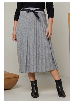 Curvy Lady Spódnica plisowana w kolorze szarym ze sklepu Limango Polska w kategorii Spódnice - zdjęcie 167771748