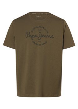 Pepe Jeans Koszulka męska - Craigton Mężczyźni Bawełna khaki nadruk ze sklepu vangraaf w kategorii T-shirty męskie - zdjęcie 167771977