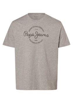 Pepe Jeans Koszulka męska - Craigton Mężczyźni Bawełna szary nadruk ze sklepu vangraaf w kategorii T-shirty męskie - zdjęcie 167771979