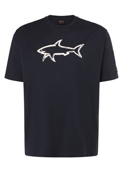 Paul & Shark Koszulka męska - duże rozmiary Mężczyźni Bawełna czarny jednolity ze sklepu vangraaf w kategorii T-shirty męskie - zdjęcie 167771997