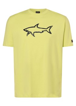 Paul & Shark Koszulka męska - duże rozmiary Mężczyźni Bawełna cytrynowy jednolity ze sklepu vangraaf w kategorii T-shirty męskie - zdjęcie 167771998