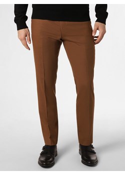 Selected Spodnie - SLHSlim-Neil Mężczyźni Slim Fit brązowy jednolity ze sklepu vangraaf w kategorii Spodnie męskie - zdjęcie 167772009