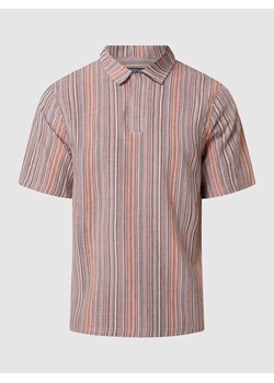 Koszulka polo z bawełny seersucker ze sklepu Peek&Cloppenburg  w kategorii T-shirty męskie - zdjęcie 167773895