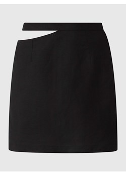 Spódnica mini z mieszanki lnu i wiskozy model ‘Katrin’ ze sklepu Peek&Cloppenburg  w kategorii Spódnice - zdjęcie 167774458