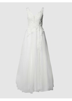 Suknia ślubna z haftami i cekinami ze sklepu Peek&Cloppenburg  w kategorii Sukienki - zdjęcie 167774616