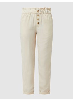 Spodnie skrócone typu paperbag z lyocellu ze sklepu Peek&Cloppenburg  w kategorii Spodnie damskie - zdjęcie 167775089