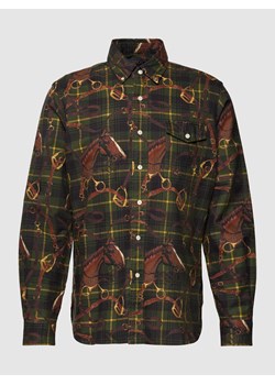 Koszula casualowa o kroju slim fit w szkocką kratę ze sklepu Peek&Cloppenburg  w kategorii Koszule męskie - zdjęcie 167777009