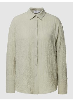 Bluzka koszulowa z efektem marszczenia — NA-KD ze sklepu Peek&Cloppenburg  w kategorii Koszule damskie - zdjęcie 167777027