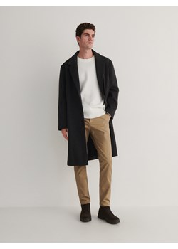 Reserved - Spodnie chino slim fit - beżowy ze sklepu Reserved w kategorii Spodnie męskie - zdjęcie 167778229